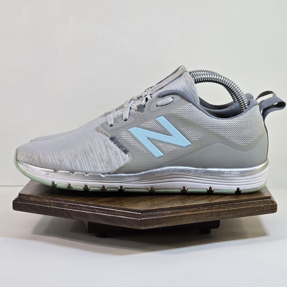 New Balance Running Shoes Womens Size 8 Gray Mint Blue WX577LG5 Cush+ Sneaker - Picture 5 of 10
